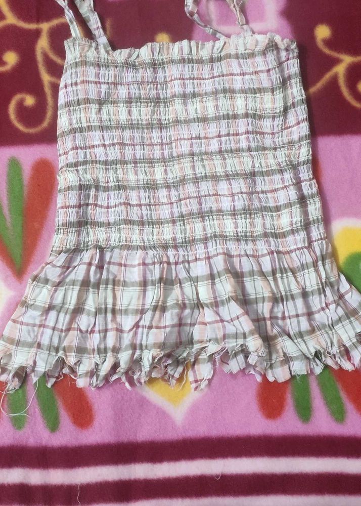 Plaid Cami Top