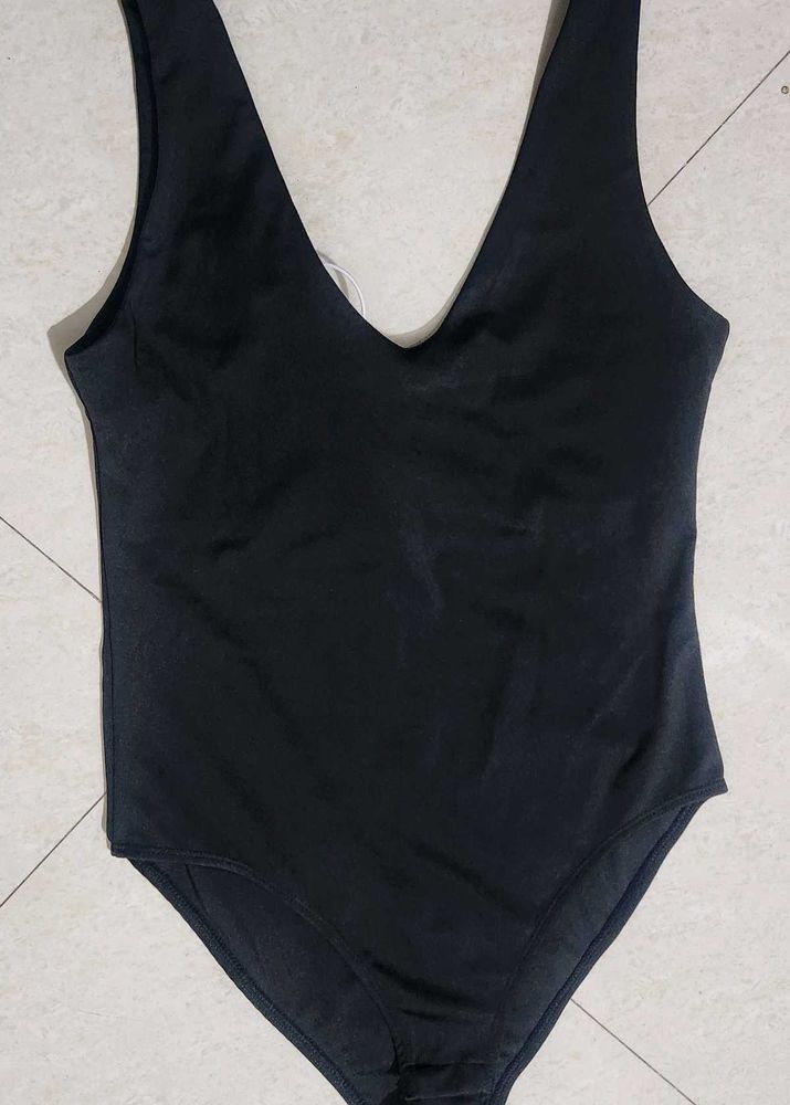 Chic Black One-Piece Swimsuit
