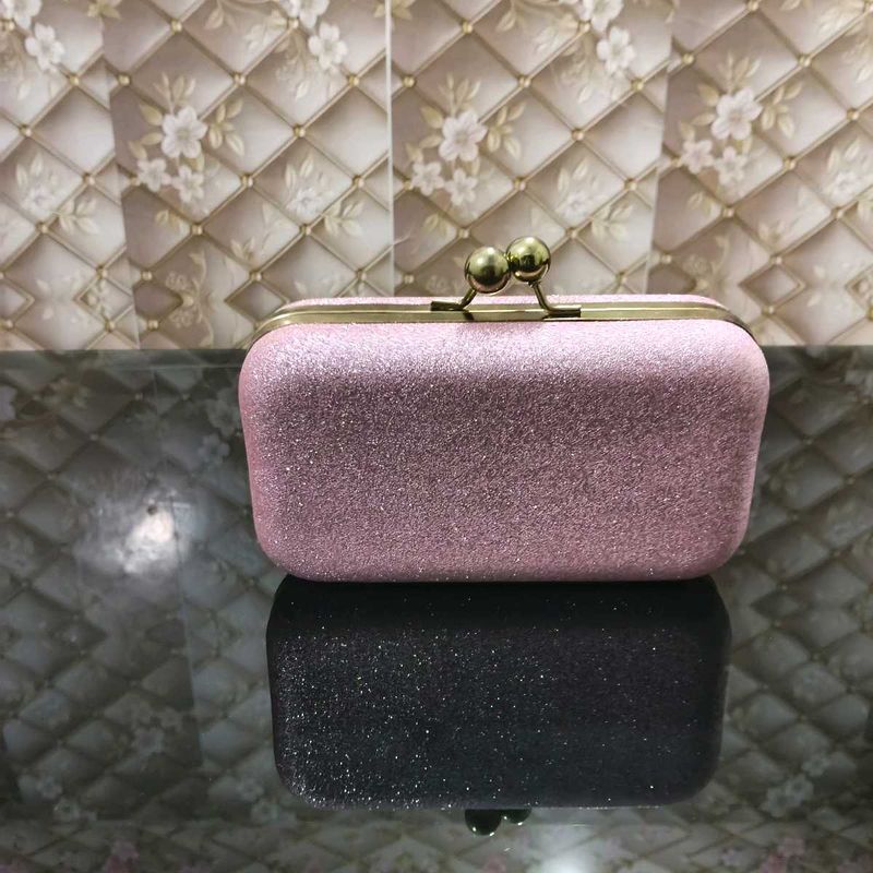 Sparkly Pink Clutch Bag
