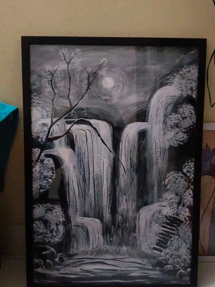 Handmade Waterfall Painting
