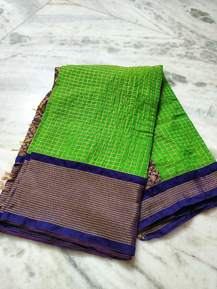 Green &amp; Blue Saree