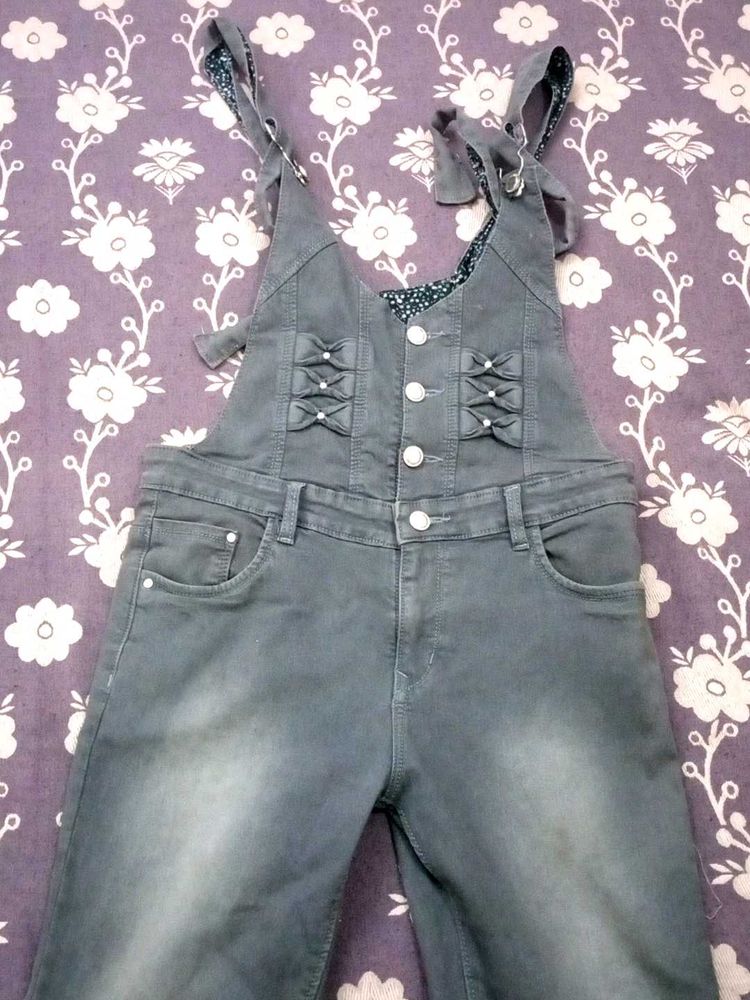 Girls Denim Overalls