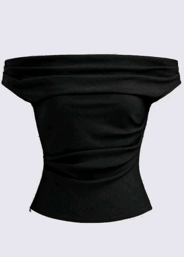 Chic Off-Shoulder Ruched Top