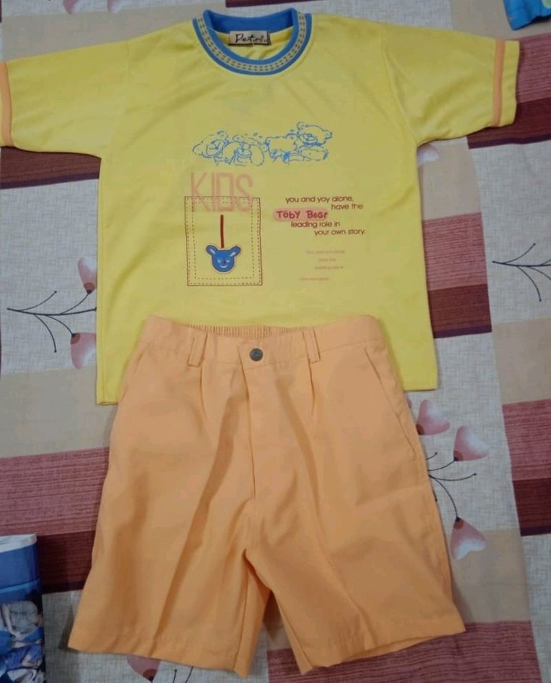 Brand New Kids Boy T Shirt Nikkar Set