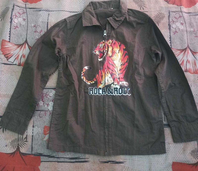 Men's Tiger Print "Rock &amp; Roll" Jacket
