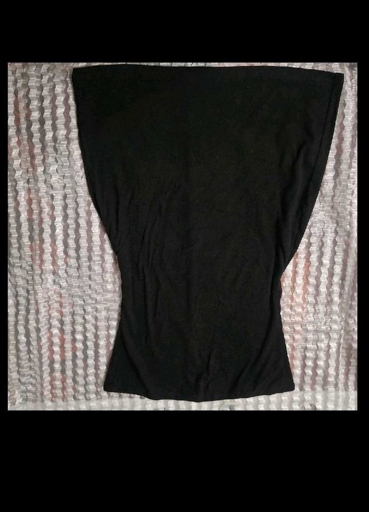 Black Batwing Sleeve Top