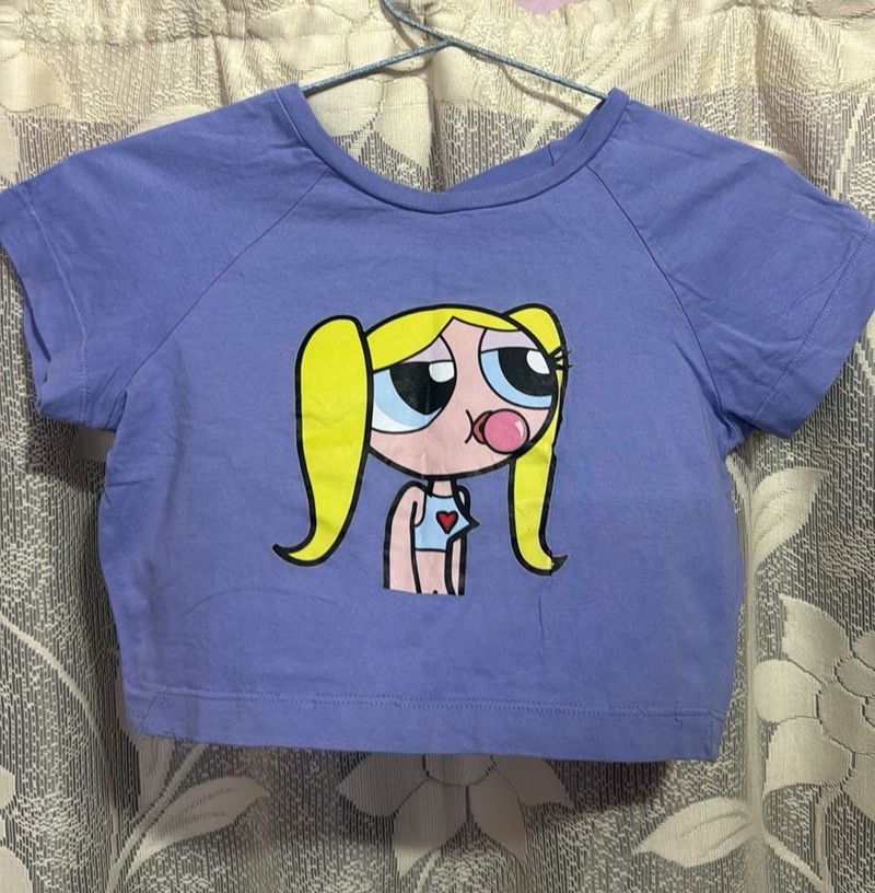 Powerpuff Girls Bubble Crop Top