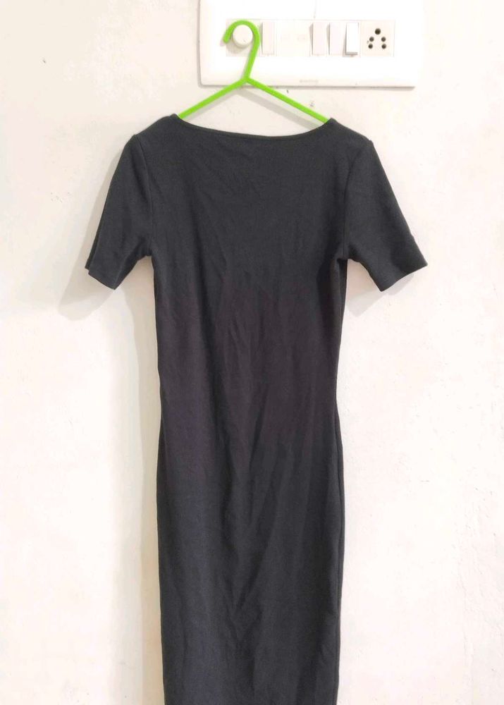 Classic Black Midi Dress