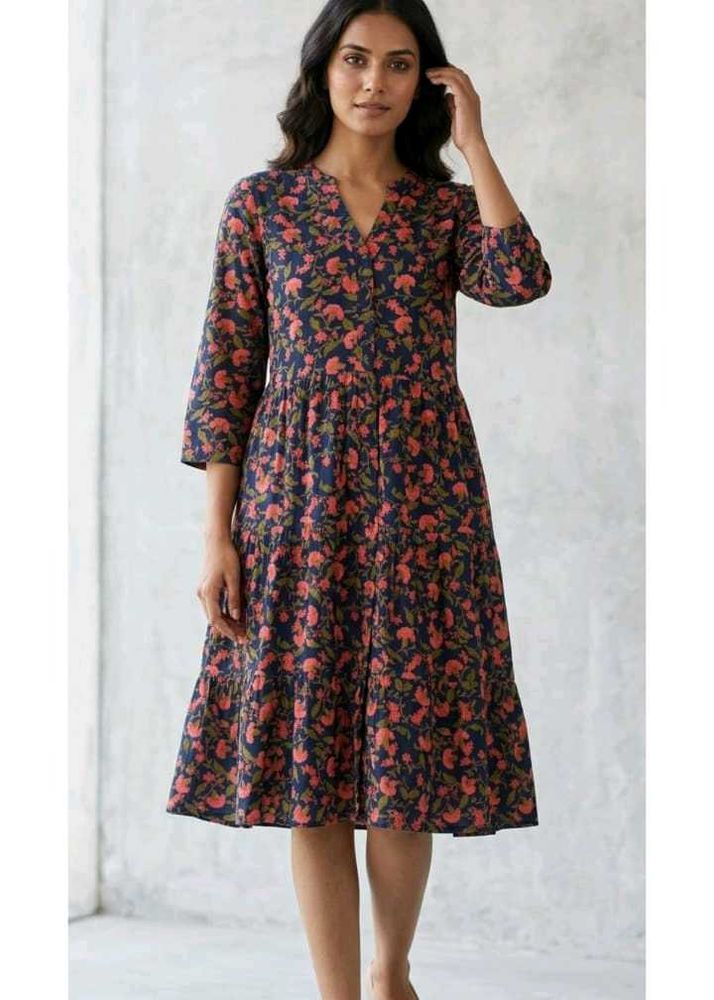 Floral Print Midi Dress