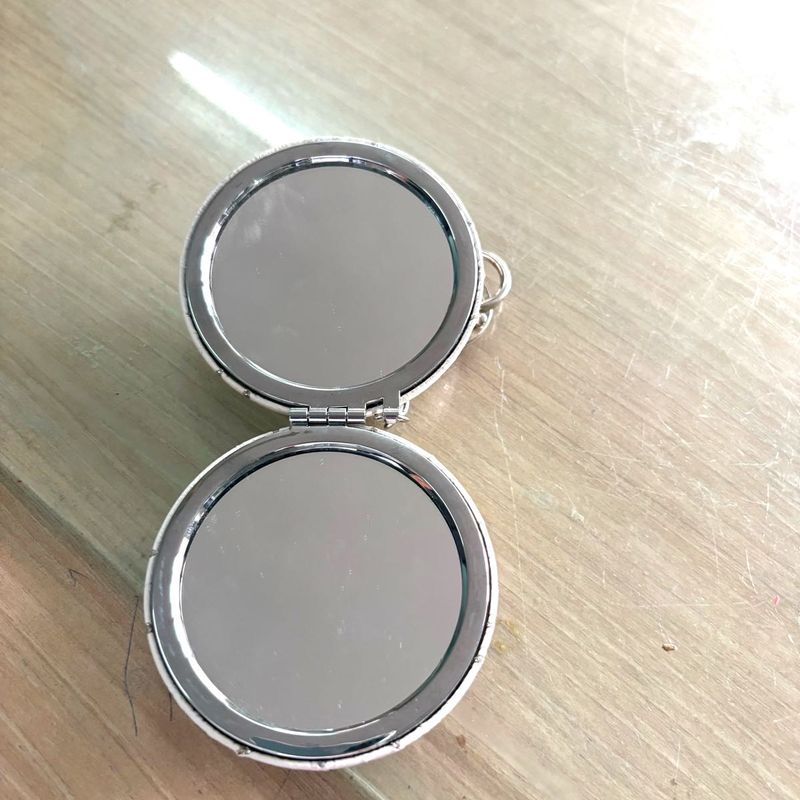 Compact Mirror with Keychain