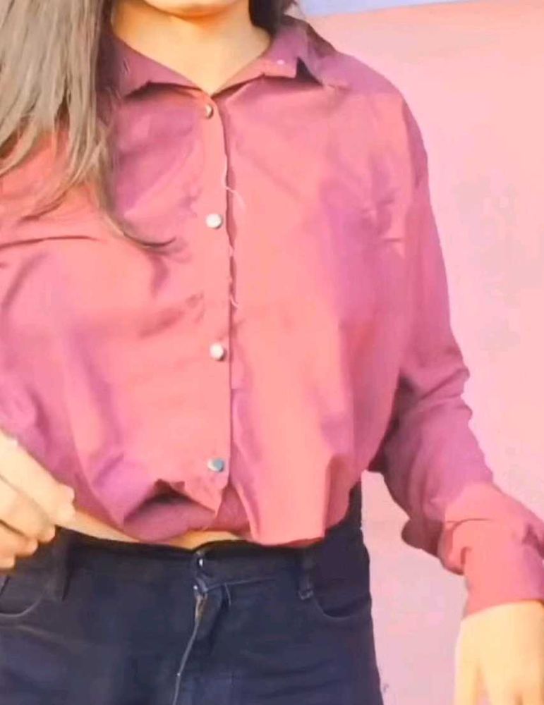 wine purple knot crop shirt or top