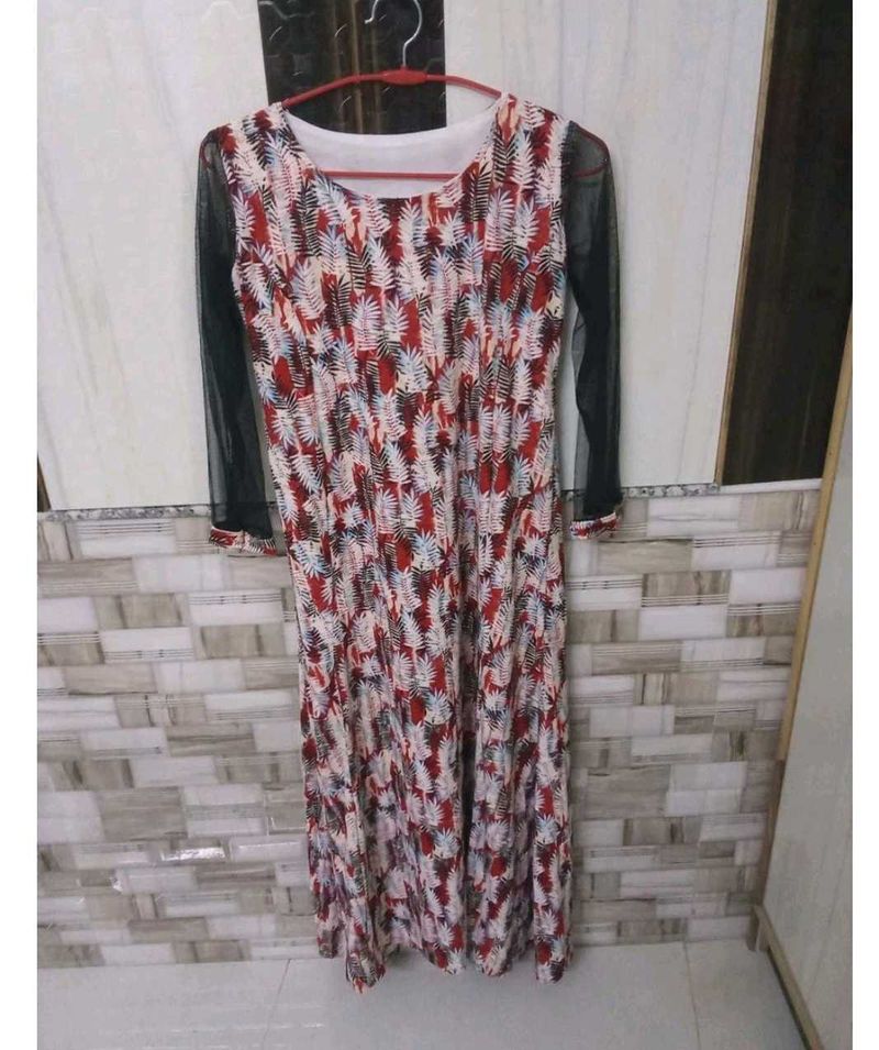 Red Ethnic kurta gown