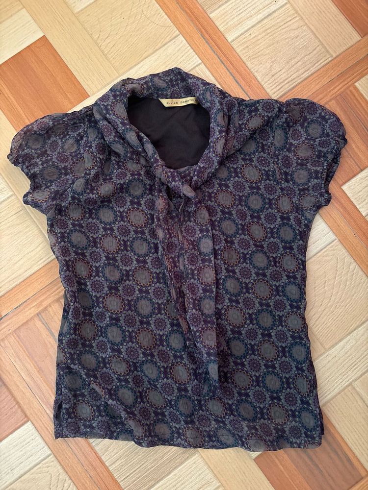 Stylish Printed Short Sleeve Top
