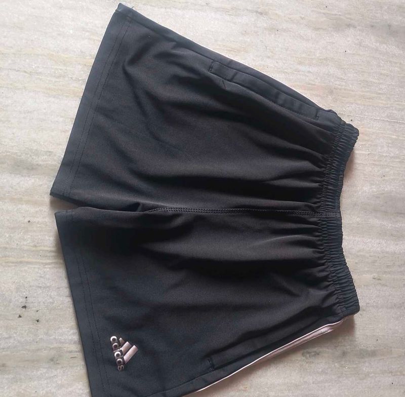 Adidas Black Running Shorts and tshirt