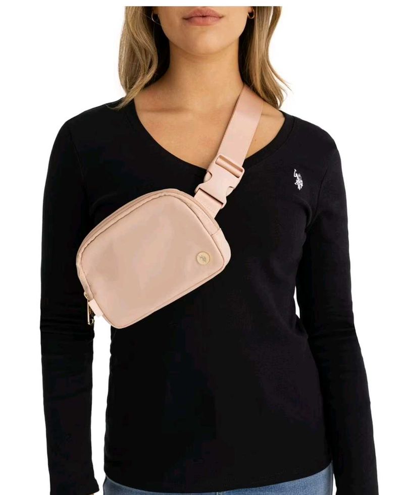(US POLO)Pink Crossbody Bag
