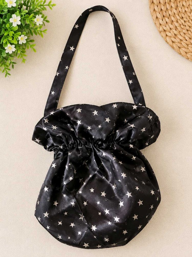 Starry Night Drawstring Pouch Bag