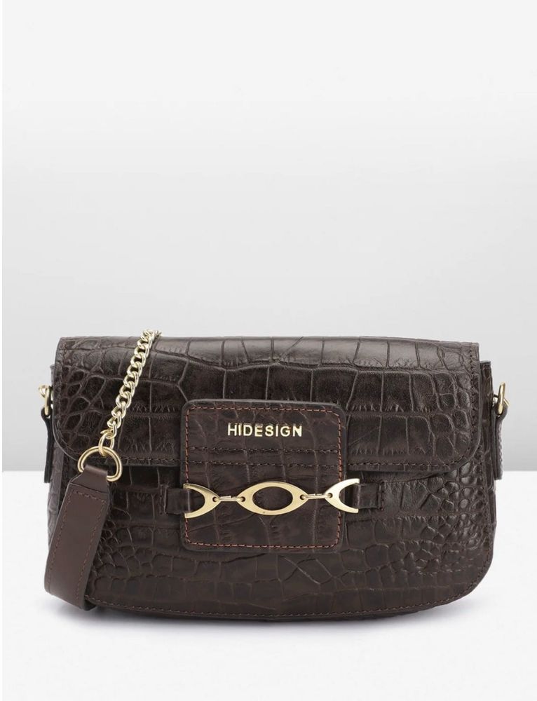 Hidesign Elina Animal Leather Structured Sling Bag
