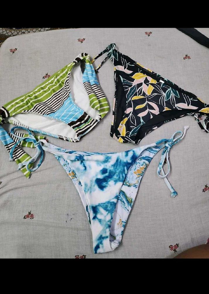3 Pairs Bikini Bottoms