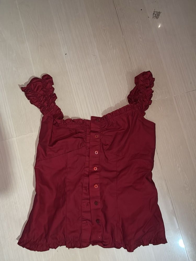 Red Brandy Melville Inspired top
