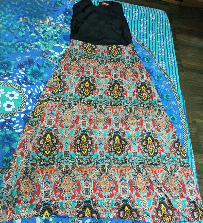 Bohemian Style Printed Gown For any Occasion