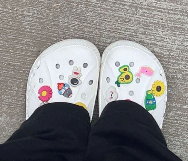 crocs white baya clogs