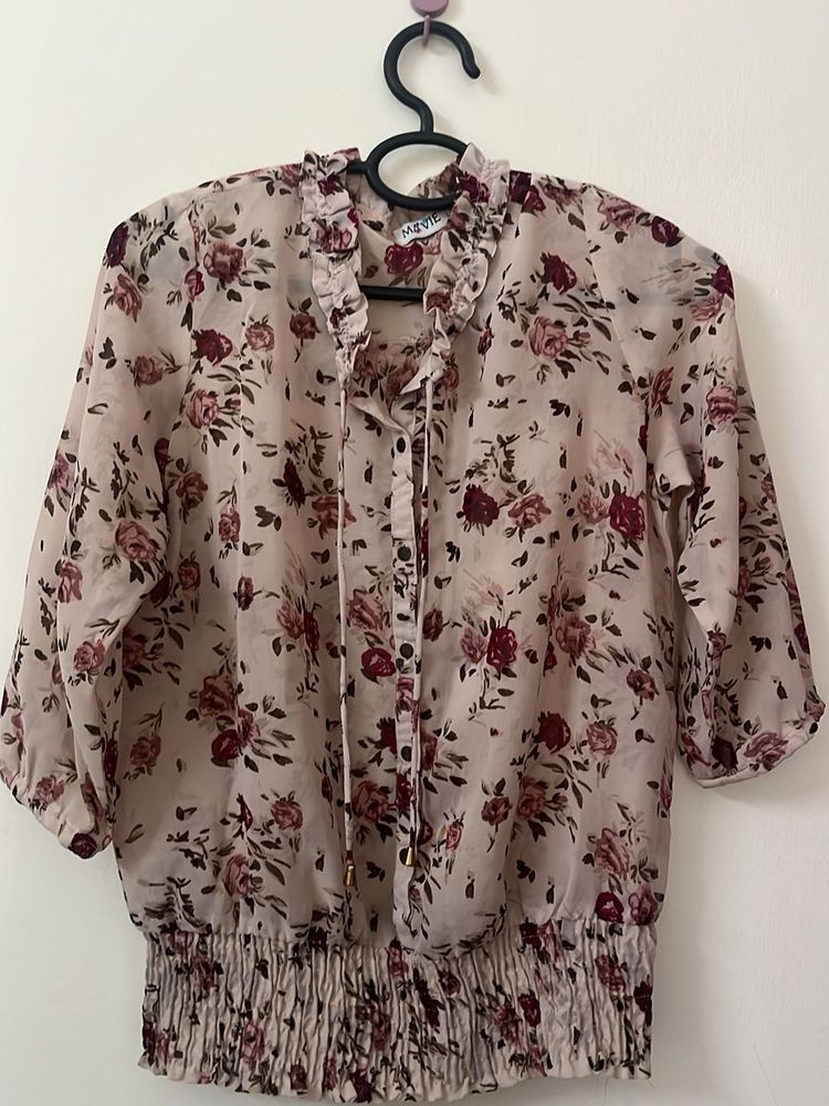 Floral Print Blouse