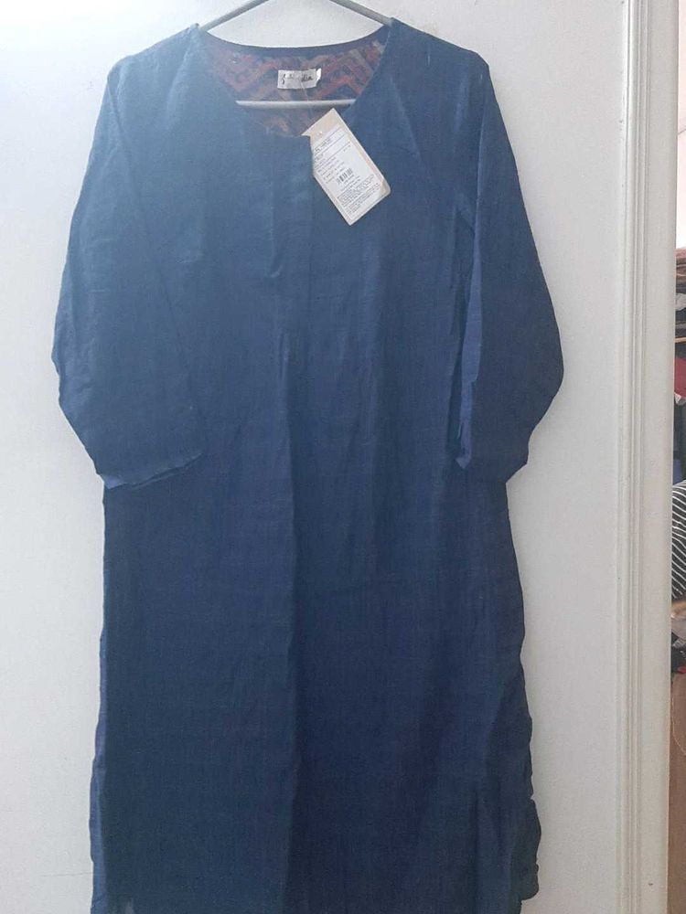 Fabindia Navy Blue Kurta