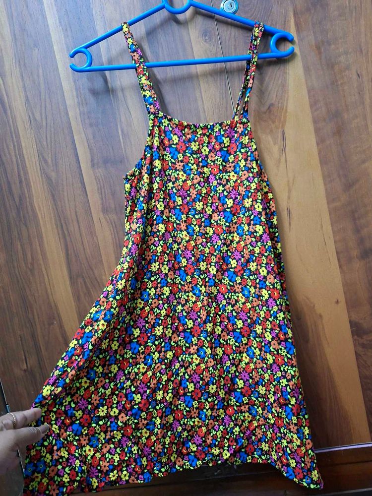 Colorful Floral Print Sundress