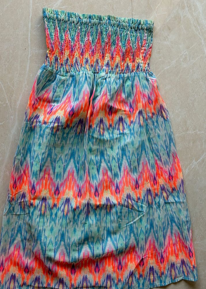 Boho Smocked tube Dress