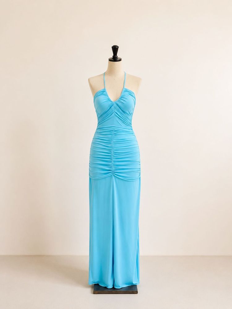Stunning Ruched Maxi Dress