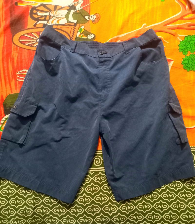 Blue Cargo Shorts