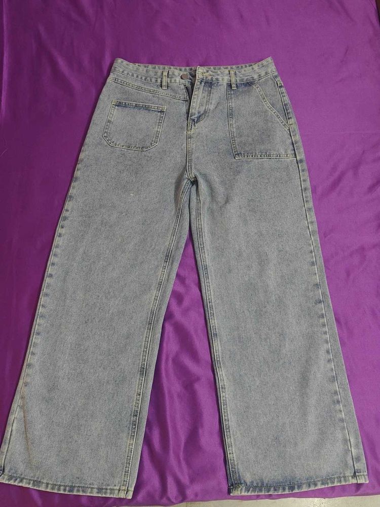 Urbanic Wide Leg Denim Jeans
