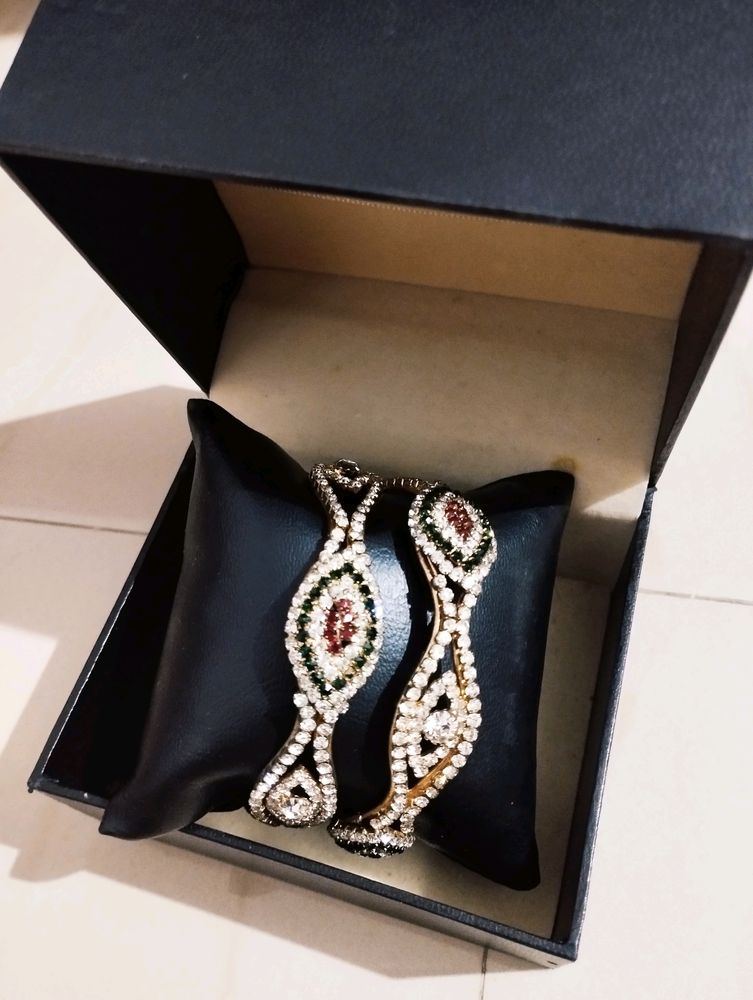 Elegant Crystal Bangles