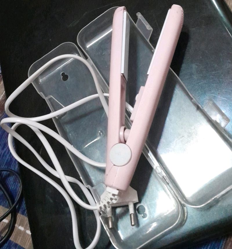 Mini Pink Hair Straightener