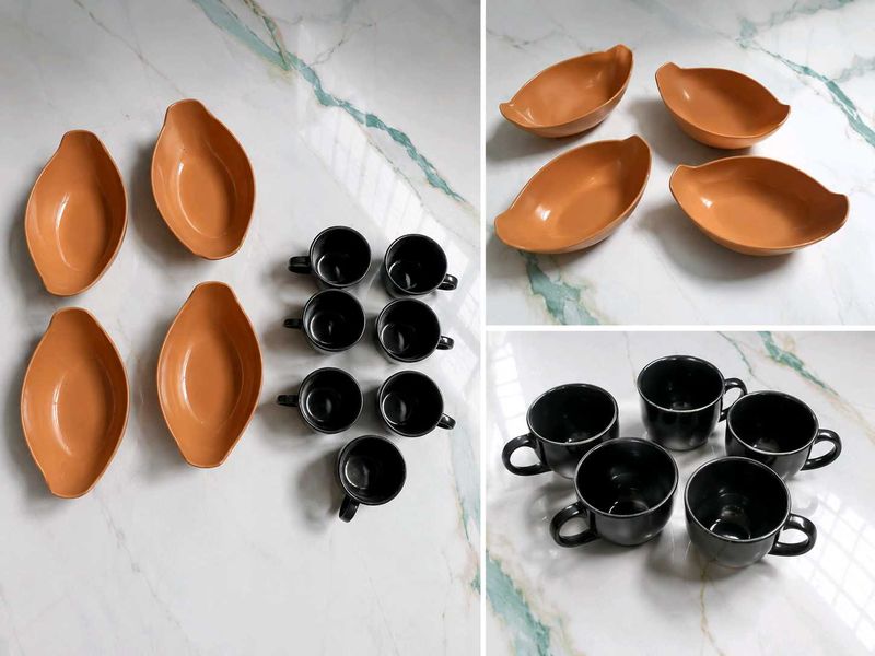 stylish 4 bowl 7 cups