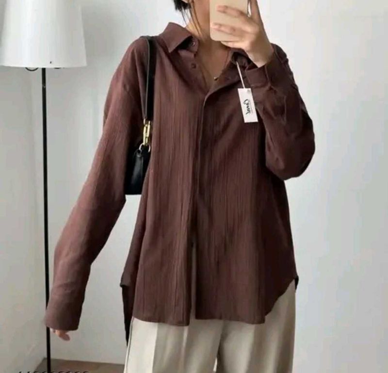 Brown Oversized Shirt