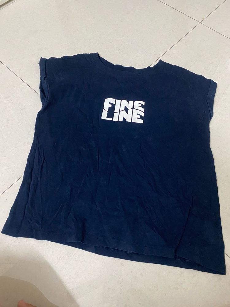 Navy Blue Graphic Tee