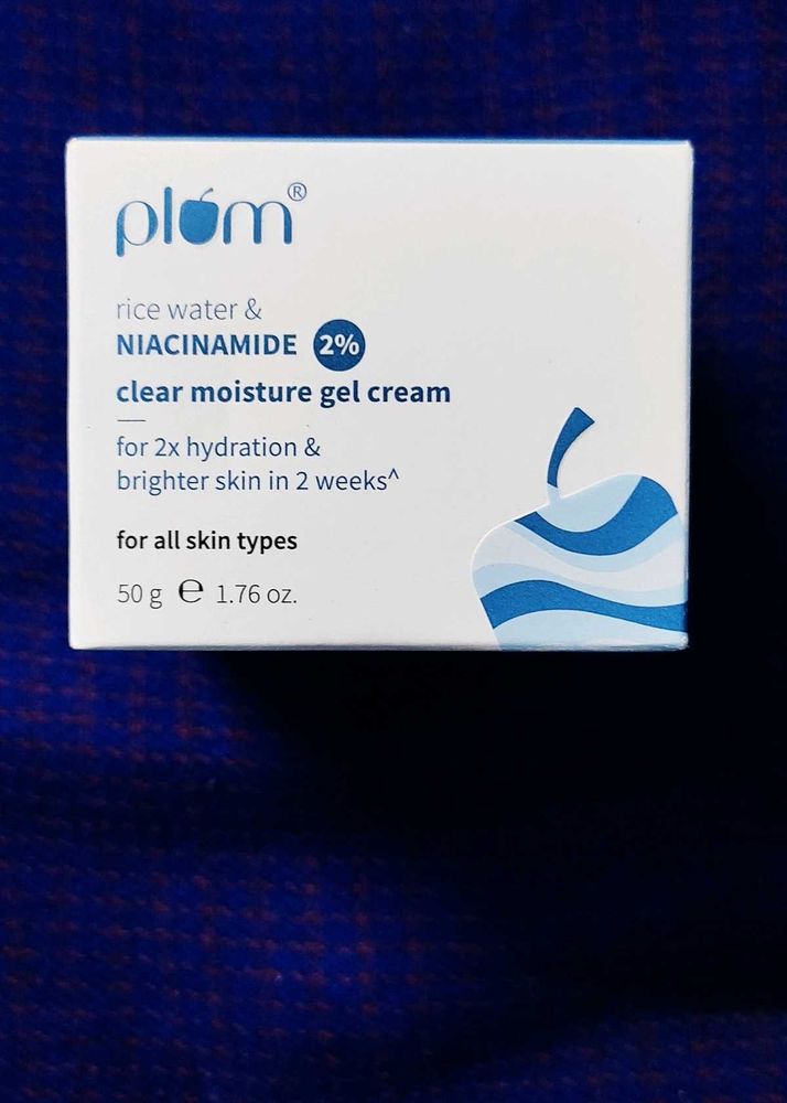 Plum Rice Water &amp; Niacinamide Gel Cream with seal
