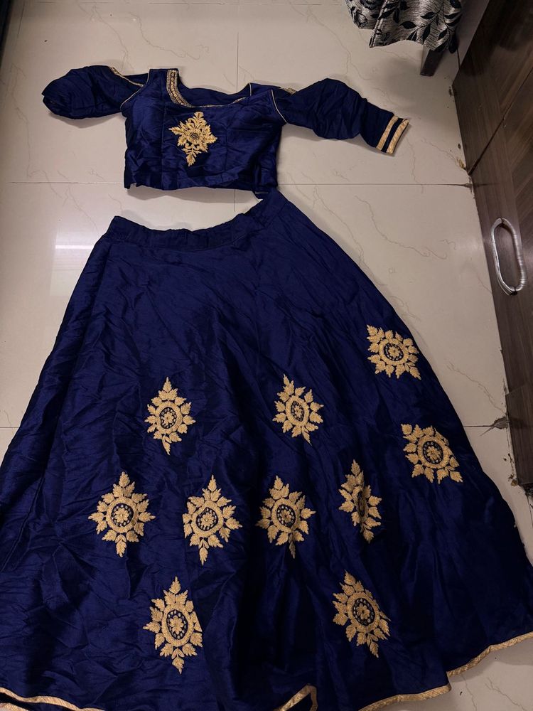 new royal blue indo western lehenga just wore for