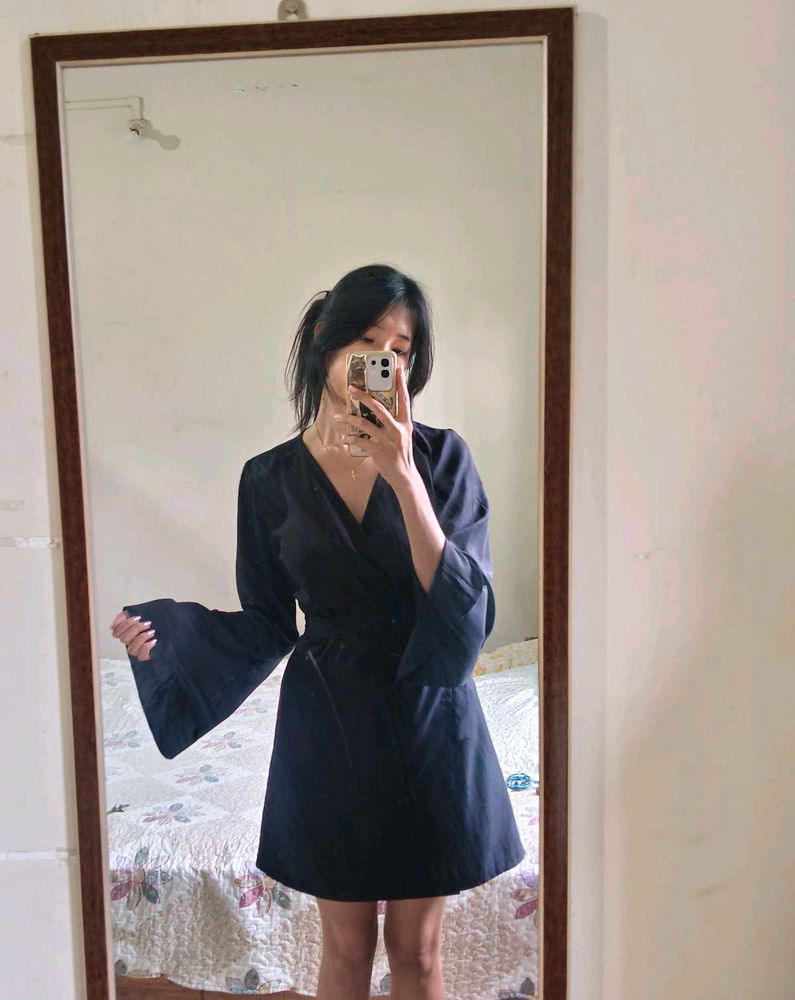 Kimono Inspired Wrap Dress