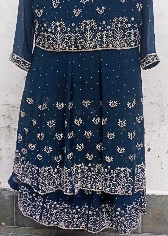 Elegant Navy Blue Lehenga Choli