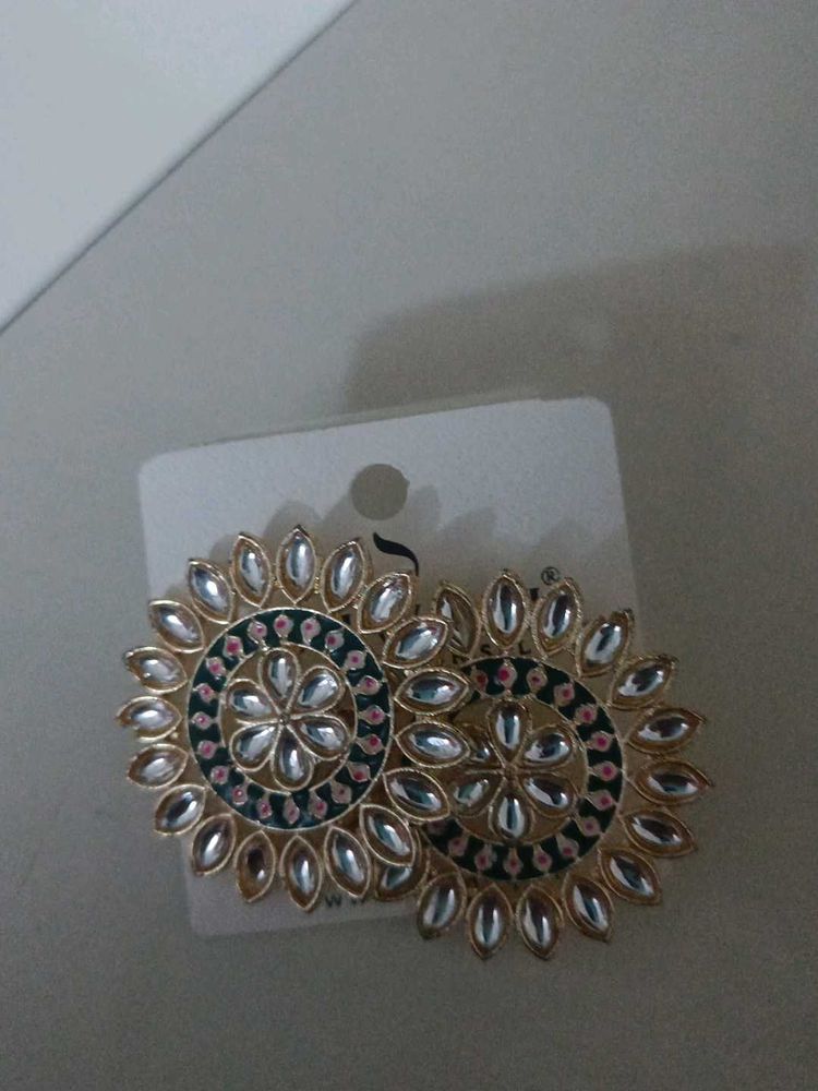 Statement Kundan Earrings