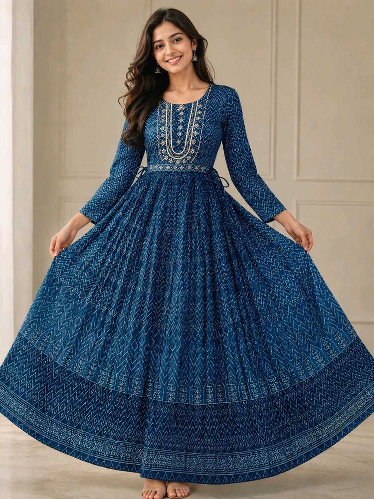 Beautiful Blue Ethnic Gown