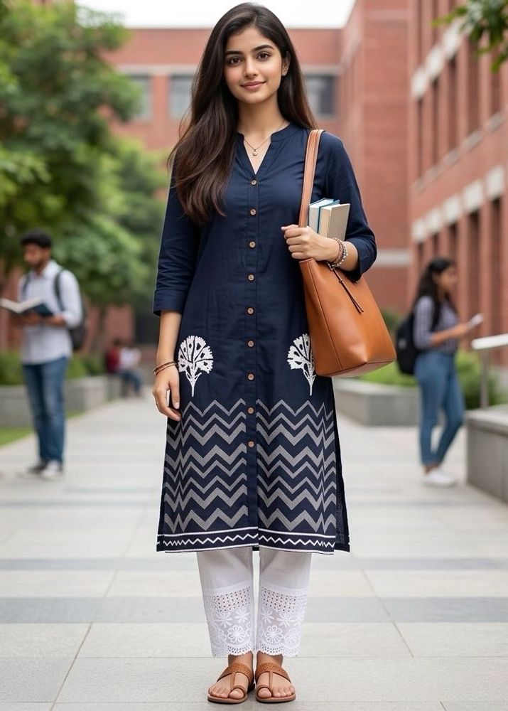 black Kurti Set for Women/ girl