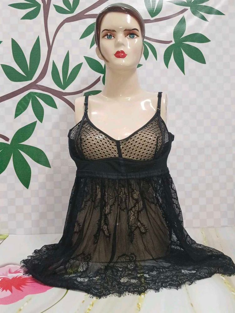 Black Lace Babydoll(400)