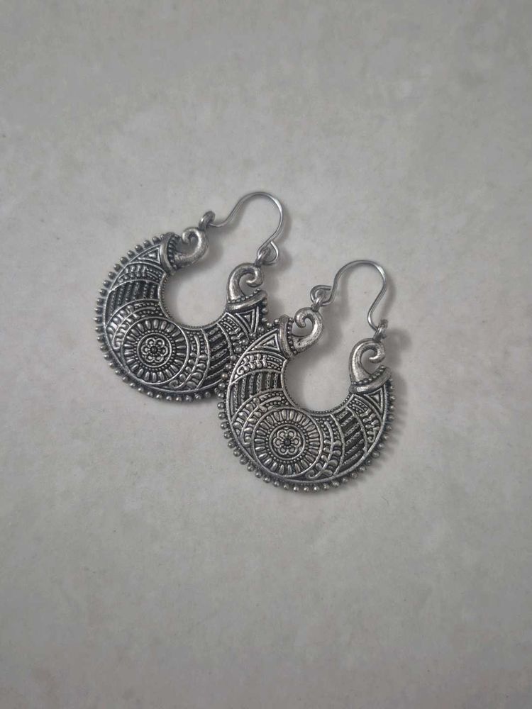 Boho Ethnic Tribal Hoop Earrings