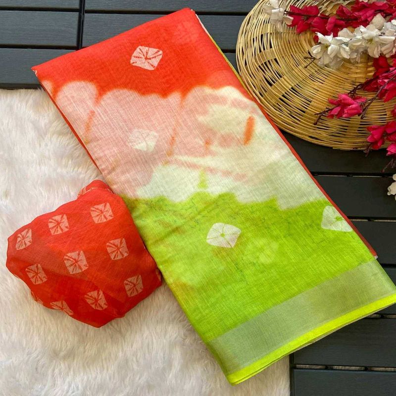 Stylish Tie-Dye Saree