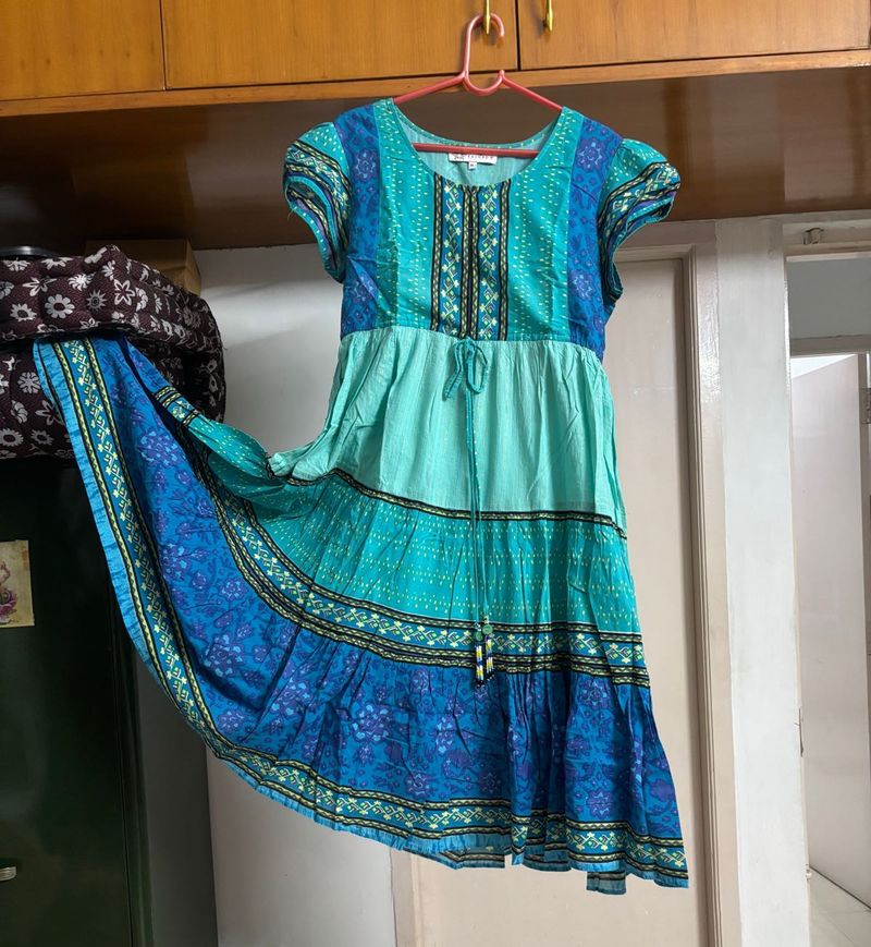 Boho Turquoise Chic Kurta / Mini Dress