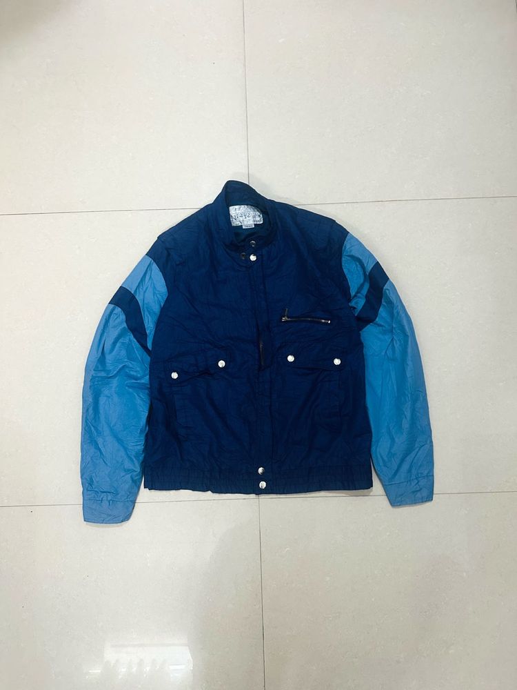 Men's Blue &amp; Navy Color Block Jacket 🇺🇸