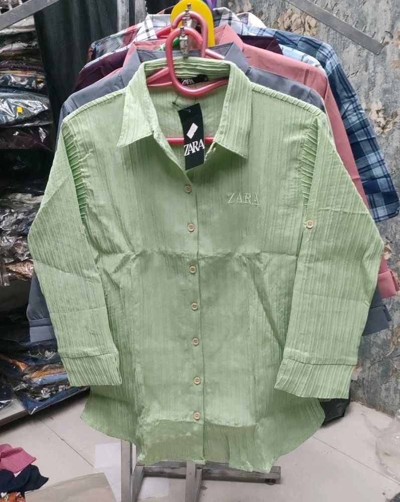 Zara Green Shirt